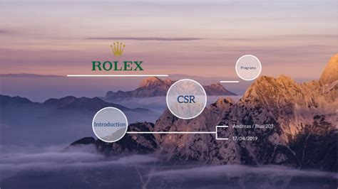 rolex and csr|Rolex mission and vision.